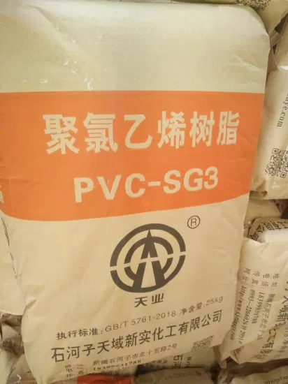 Polvere di resina PVC Sg3 Resina stabilizzante in PVC per film di avvolgimento