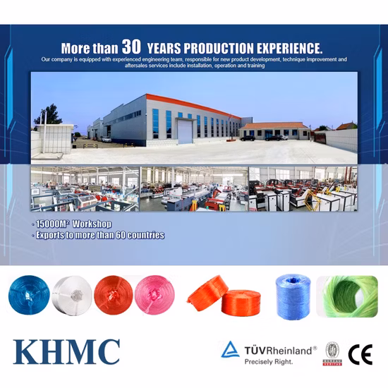 Macchina per la produzione di spago per balle rotonde per imballaggio con corda intrecciata nera orticola